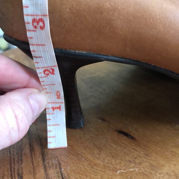 Cathy Jean Brazil Leather Light Brown Leather Heels size 7.5 - Picture 7 of 11